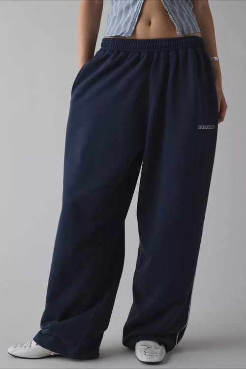 Women's Long Embroidered Relaxed Knit Pants – Effortless Chic Comfort