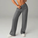 Women's Straight Leg Jogger Trousers – Casual Comfortable Everyday Pants