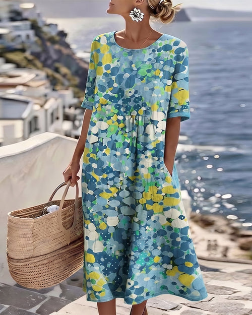 Tessène Printed Relaxed-Fit Dress