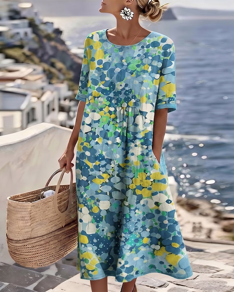 Tessène Printed Relaxed-Fit Dress