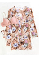Nélida® | Tropical Print Wrap Underwire Bikini With Cover-Up