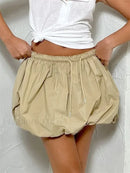 Bubble Drawstring Summer Skirt