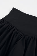 Cotton A-Line High Waist Versatile Mini Skirt