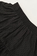 Solid High Waist Lace Tiered Bodycon Skirt