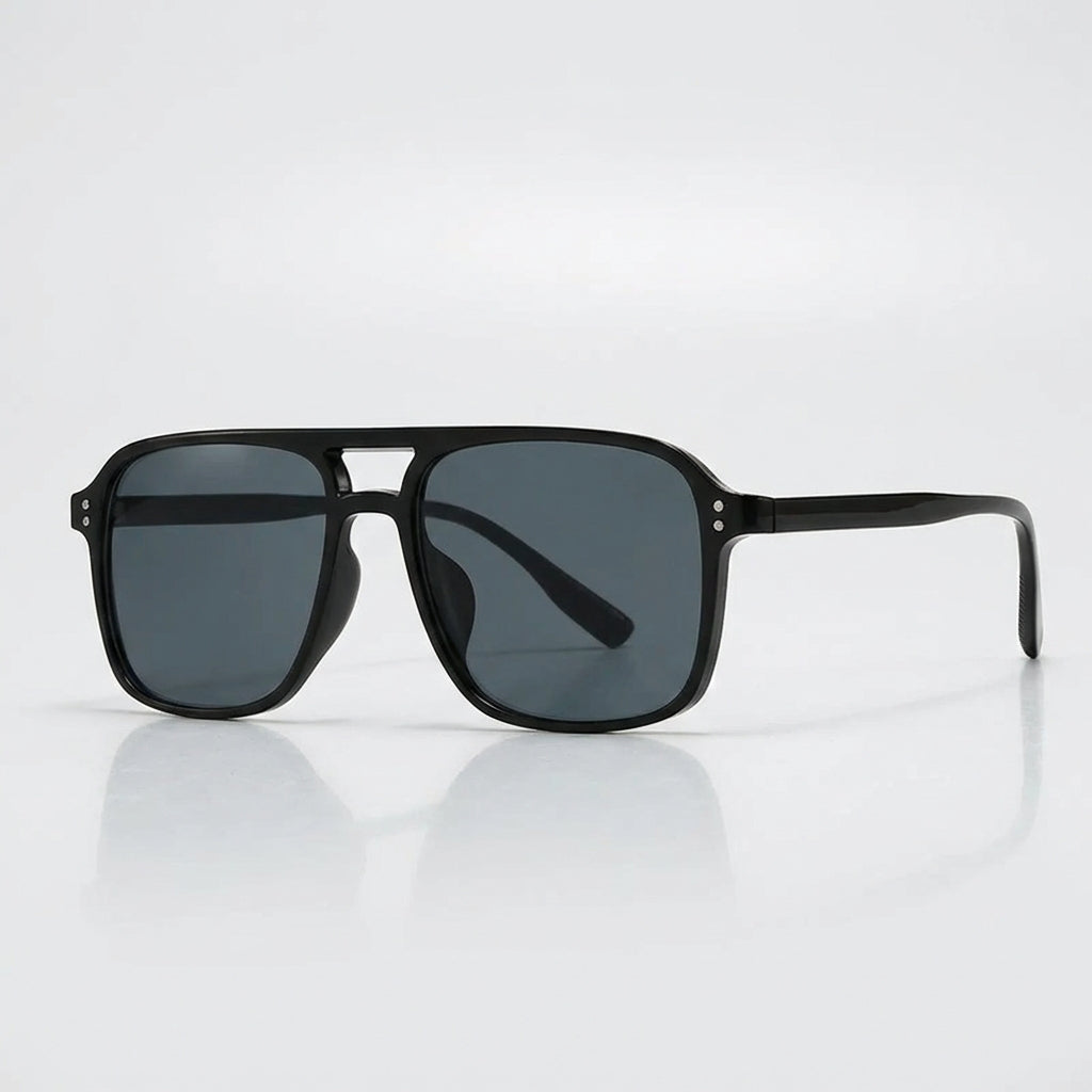 Oversized Retro Square Aviator Style Sunglasses – Chic UV Protection Eyewear