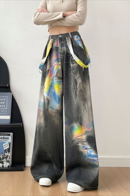 American Vintage Printed Cotton Trendy Jeans