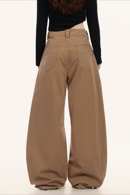 Artistic Bootcut Shell Pendant Wide Leg Casual Pants