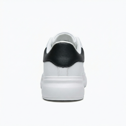 Women's White Textile Lace-Up Sneakers – Orthopedic Casual Comfort Trainers