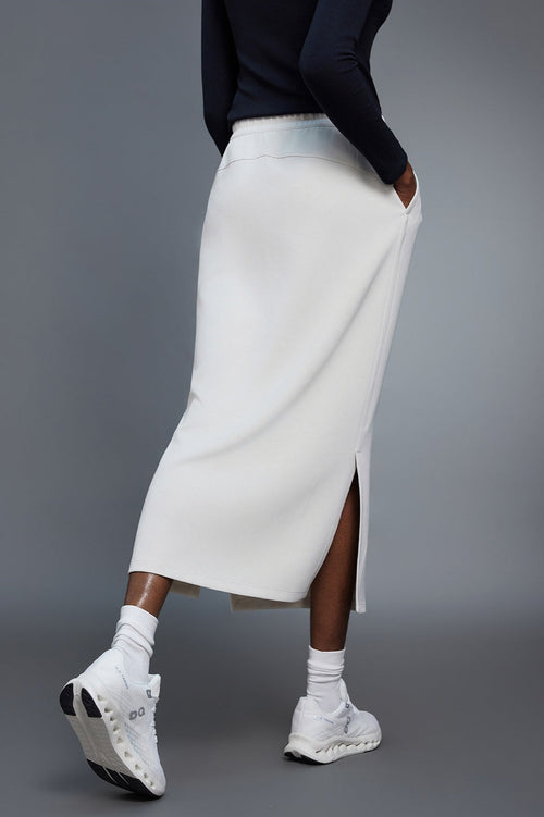 High Waist Split Straight Bodycon Midi Skirt
