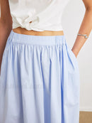 Cotton A-Line Skirt With Pockets