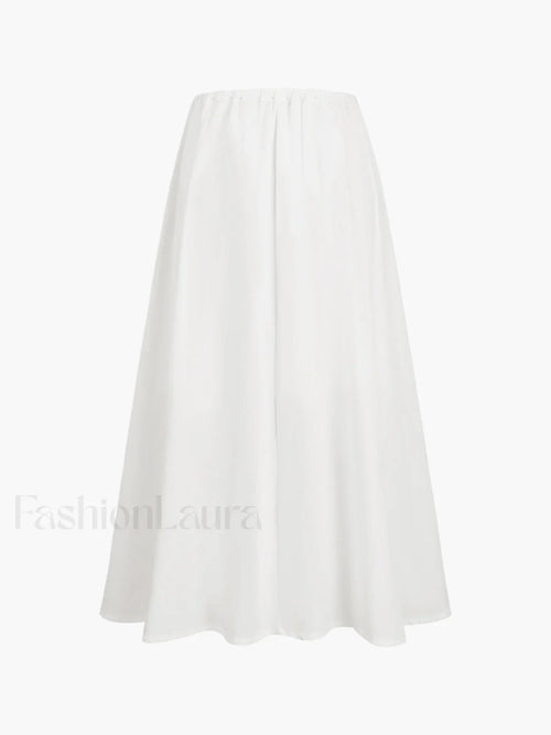 Cowgirl Aesthetics Semi-Sheer Zippered Maxi Skirt