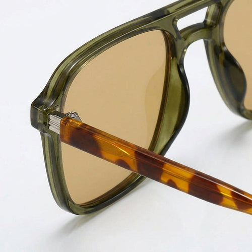 Oversized Retro Square Aviator Style Sunglasses – Chic UV Protection Eyewear