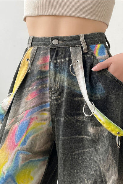 American Vintage Printed Cotton Trendy Jeans