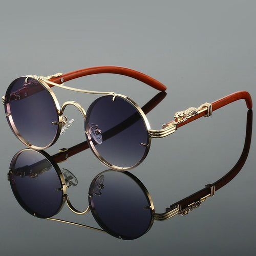 Retro Round Metal Sunglasses