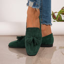 Women’s Vintage Tassel Slip-On Flats – Soft Sole Comfortable Shoes