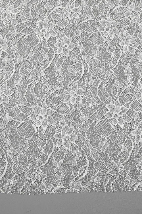Jacquard Lace High Waist Maxi Skirt