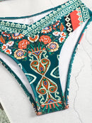 Letizia® | Bohemian Bikini Set With Crisscross Straps