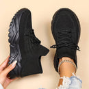 Women's Orthopedic White Lace-Up Sneakers – Comfortable Support Everyday Shoes