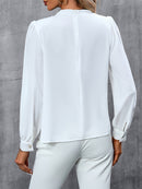 Women's Turtleneck Long Sleeve Blouse – Elegant Office Sophisticated Top