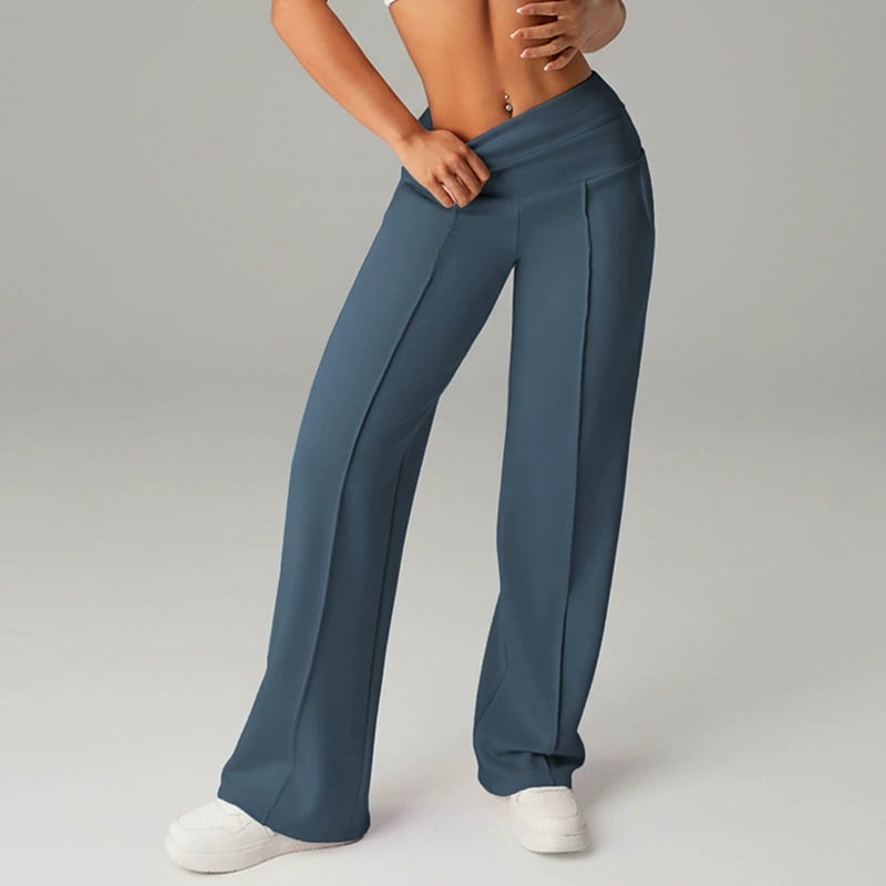 Women's Straight Leg Jogger Trousers – Casual Comfortable Everyday Pants