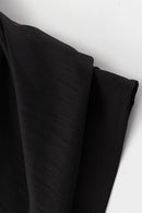 Double Layer Sheer Black High Slit Bodycon Skirt