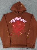 High Pile Fleece Foam Spider Print Hoodie