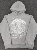 High Pile Fleece Foam Spider Print Hoodie