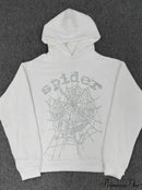 High Pile Fleece Foam Spider Print Hoodie