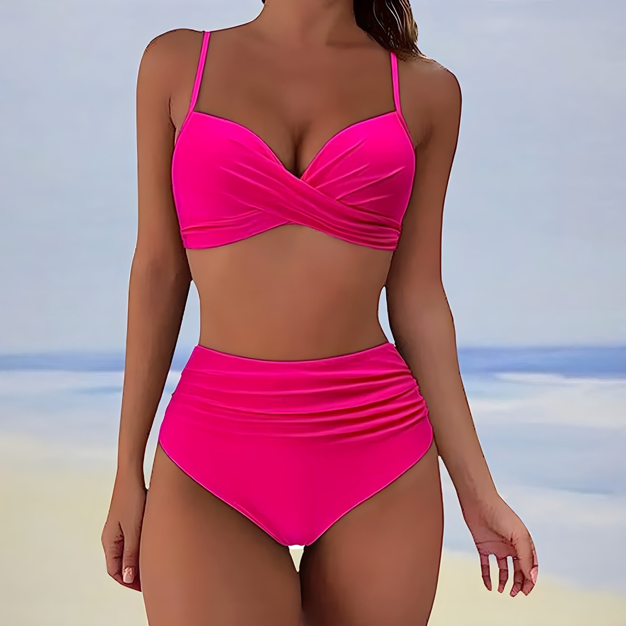 Leila® | High Waist Bikini With Twist Top