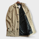 Men’s Buttoned-Up Weatherproof Coat – Windproof Waterproof Jacket