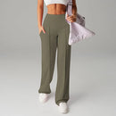 Women's Straight Leg Jogger Trousers – Casual Comfortable Everyday Pants