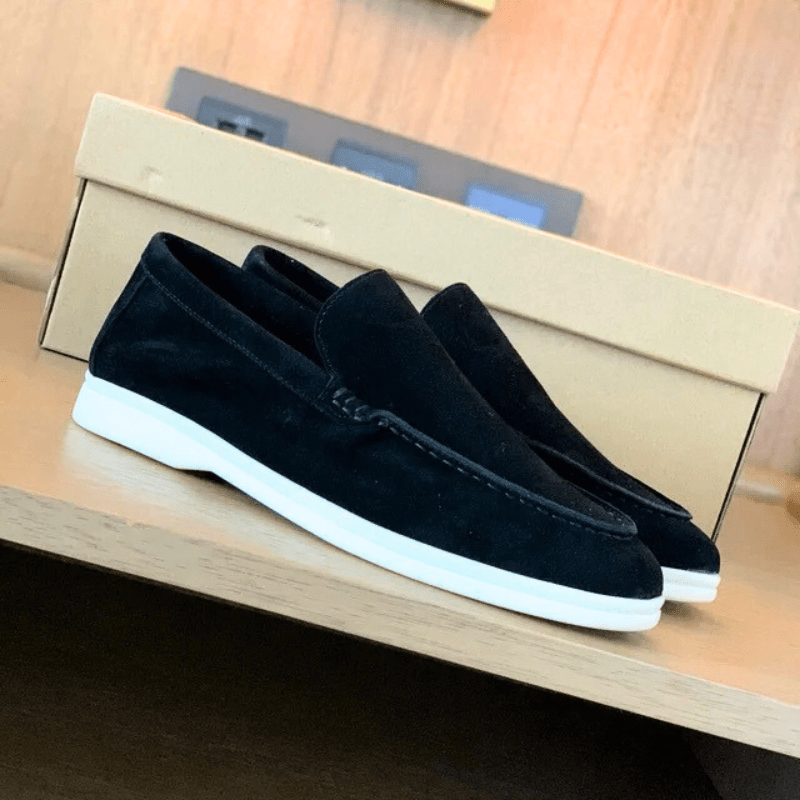 Men's Casual Suede Slip-On Loafers – Comfortable Everyday Smart Shoes