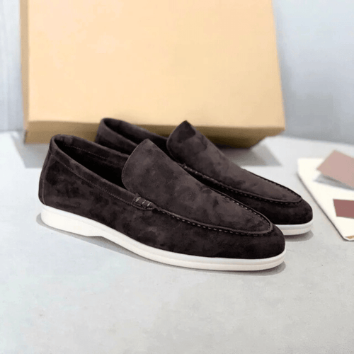 Men's Casual Suede Slip-On Loafers – Comfortable Everyday Smart Shoes