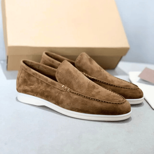 Men's Casual Suede Slip-On Loafers – Comfortable Everyday Smart Shoes