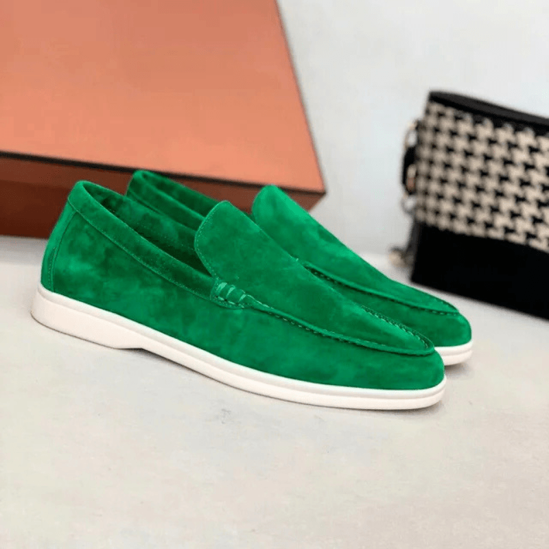 Men's Casual Suede Slip-On Loafers – Comfortable Everyday Smart Shoes
