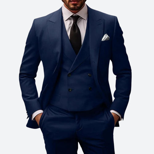 Men’s 3-Piece Suit – Luxurious Tailored Elegant Formal Occasion Style