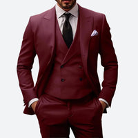 Men’s 3-Piece Suit – Luxurious Tailored Elegant Formal Occasion Style