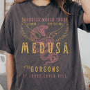Women's Bold Letter Wings Snake Print Polo – Casual Round Neck T Shirt