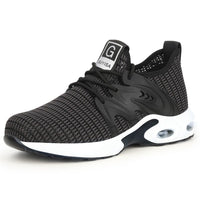Women's Black Non-Slip Athletic Sneakers – Steel Toe Safety Work Trainers