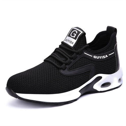 Women's Black Non-Slip Athletic Sneakers – Steel Toe Safety Work Trainers