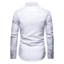 Mens Slim Fit Long Sleeve Shirt Modern Stretch – Casual Dress Shirt