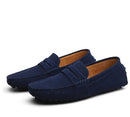 Mens Italian Style Suede Loafers Slip-On – Casual Elegant Shoes