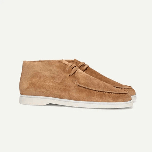 Men's Classic Suede Lace-Up Shoes – Elegant Formal Business Dress Shoes