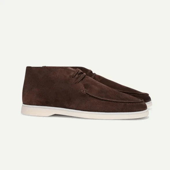 Men's Classic Suede Lace-Up Shoes – Elegant Formal Business Dress Shoes