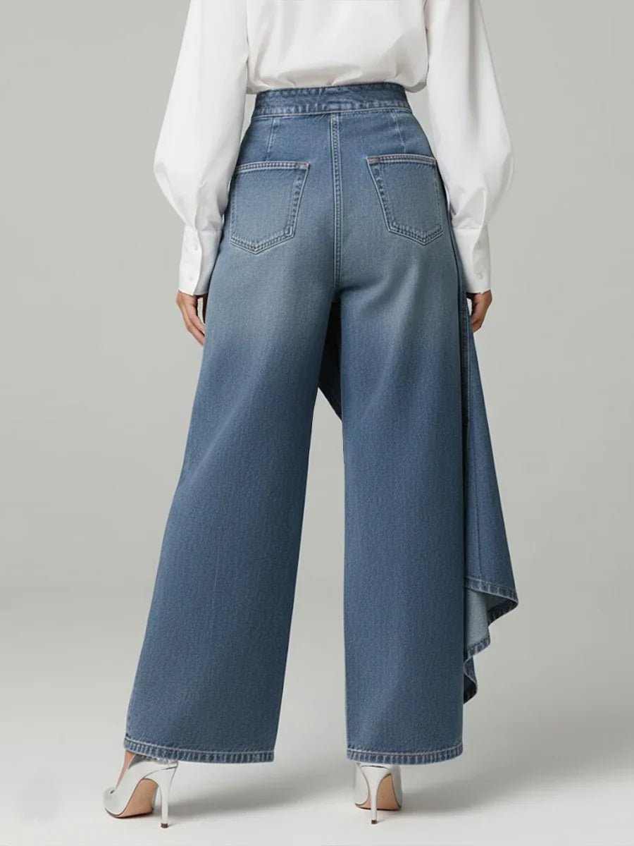 Women's High Waisted Wide Leg Jeans – Relaxed Fit Casual Denim