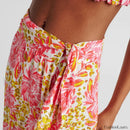Printed Asymmetric Straight Skirt