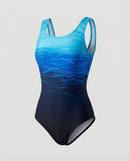Women's Athletic One-Piece Swimsuit – Quick-Dry Sport Swimwear