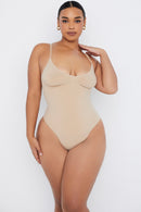 Sculpting Full Brief Bodysuit – Almond