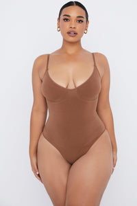 Sculpting Thong Bodysuit – Mocha