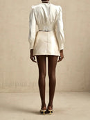 Spliced Appliques Party Skirt